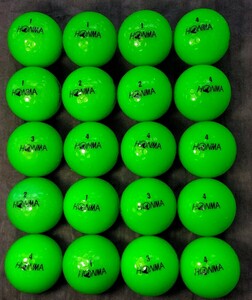 ◆HONMAロストボール◆大人気のグリーンロストボール　HONMA　D1　合計20個セット　いかがですか？