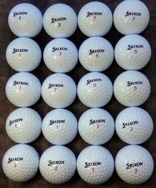 ◆SRIXONロストボール ◆大人気のSRIXON　DISTANCE　合計20個セット いかがですか？