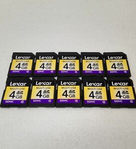 SDカード 4GB 10枚セット レキサー Lexar