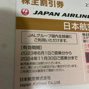 JAL日本航空株主割引優待券★2024年11月30日まで★複数枚あり★取引ナビに限り送料無料