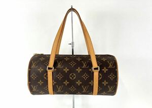 【ST103】 LOUIS VUITTON ルイヴィトン モノグラム パピヨン26 筒型 ハンドバック ミニボストンバック 手持ちカバン SD1014 ブラウン系 