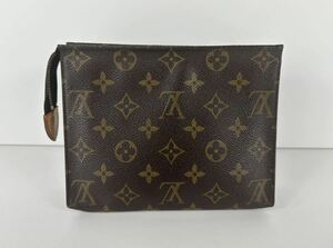 【SM1057】LOUIS VUITTON ルイヴィトン モノグラム ポッシュトワレット19 コスメポーチ 小物入れ ポーチNO1020 レディース ブラウン