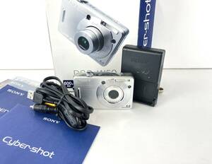 【SN115】 SONY ソニー Cyber-shot DSC-W50 デジタルカメラ CarlZeiss Vario-Tessar 2,8-5,2/6,3-18,9 レンズ 付属品 箱付き