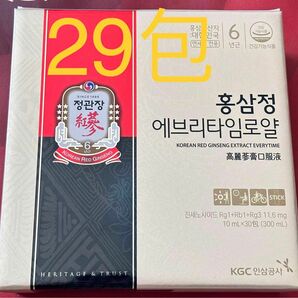 正官庄 6年根高麗人参紅参精 エブリタイム ロイヤル 30包