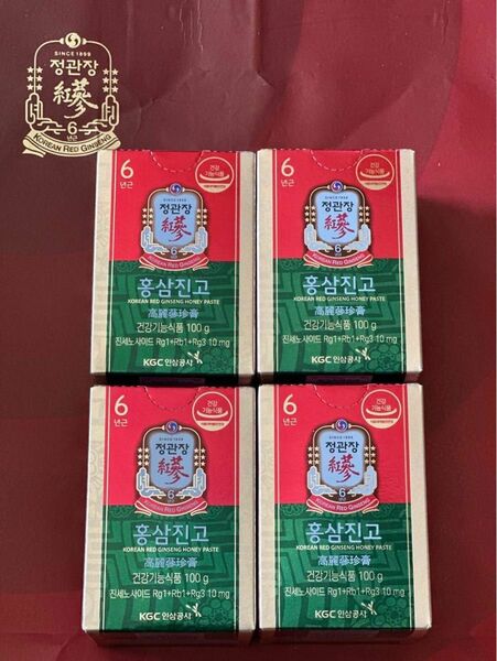 新品未開封 正官庄高麗人参　高麗蔘珍膏 エキス100g x 4個