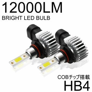 HB4 高輝度 LEDヘッドライト フォグランプ 12000Lm 6000K 2本 車検対応 ポン付け 60w ホワイト