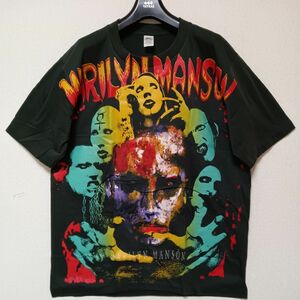 MARILYNMANSONマリリンマンソン新品未使用Tシャツ半袖バンドシャツブラックL