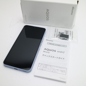 新品同様 AQUOS wish2 SH-51C ブルー スマホ 白ロム 中古 あすつく 土日祝発送OK