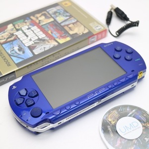 美品 PSP-1000 メタリックブルー 即日発送 game SONY PlayStation Portable 本体 あすつく 土日祝発送OK