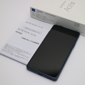 新品同様 Xperia Ace III SOG08 ブルー スマホ 白ロム 中古 あすつく 土日祝発送OK