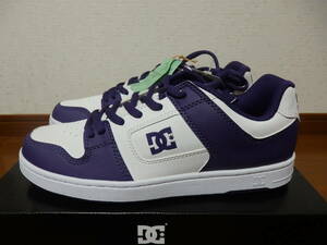 即決☆レア！限定！♪新品未使用 DC SHOES ＤＣシューズ スニーカー マンテカ ４ MANTECA 4 SN 25.5cm ホワイト パープル