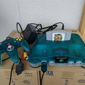 N64 ニンテンドウ64 動作品 クリアブルー の画像1