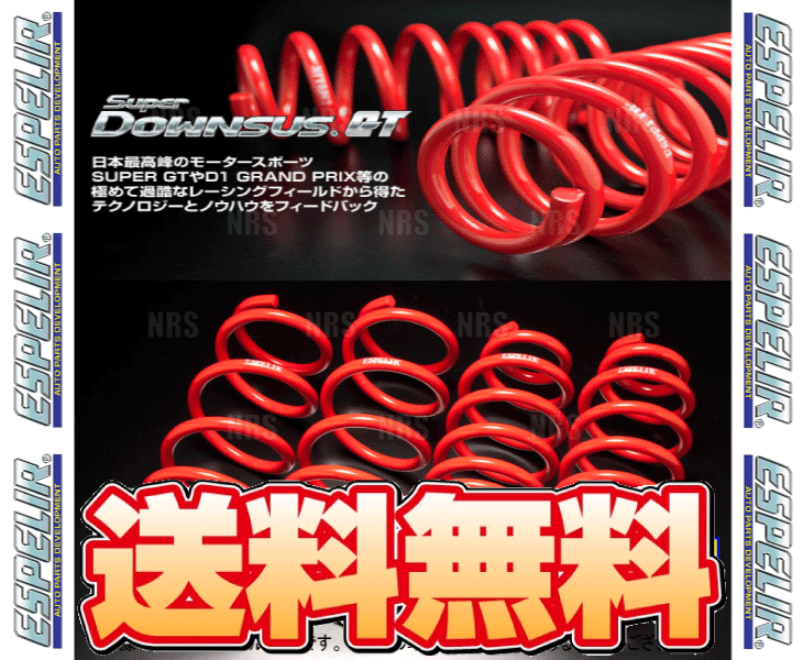 ESPELIR エスペリア スーパーダウンサスGT (リア) 86 （ハチロク） ZN6 FA20 H28/8～H30/8 2WD車 (EST-2804R