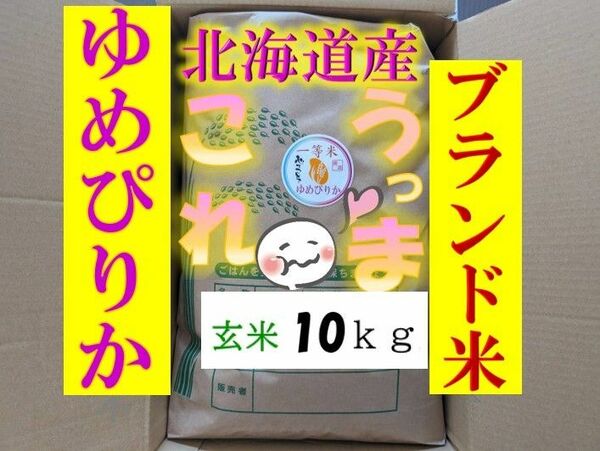 【送料無料】ゆめぴりか　１等米　玄米10キロ　特A北海道米　令和５年産　農家直送 数量限定