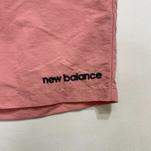 48 美品 NEW BALANCE ニューバランス ナイロン ショートパンツ ショーツ ハーフパンツ L ロゴ刺繍 スポーツ アウトドア キャンプ 40501Jの画像4