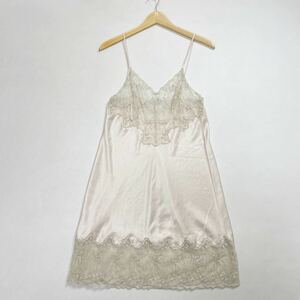 283 Christian Dior LINGERIE 花柄 レース スリップ ドレス キャミソール クリスチャン ディオール レディース 40518W