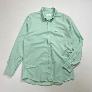 53 LACOSTE Lacoste кнопка down рубашка с длинным рукавом REGULAR FIT размер SMwani вышивка casual мужской 40520E