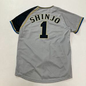 268 希少 プロ野球 日本ハム ファイターズ 新庄剛志 ユニフォーム 2003年モデル 背番号1番 ビジター L ミズノ MIZUNO 当時物 40520AAG