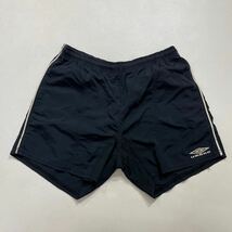 275 UMBRO アンブロ ショートパンツ ショーツ サイズL ロゴ刺繍 スポーツ トレーニング サッカー 40514C_画像1