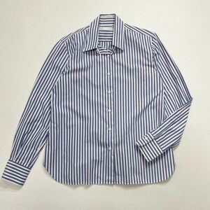 62 Maker's Shirt 鎌倉 メーカーズシャツ カマクラ ストライプ 長袖 シャツ サイズ3 日本製 カジュアル コットン レディース 40518D