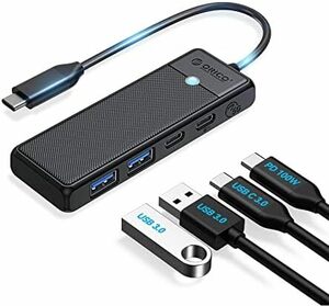 ORICO USB C ハブ 4in1 USBハブ USB C-USB マルチポート 100W Type-C ポート USB-