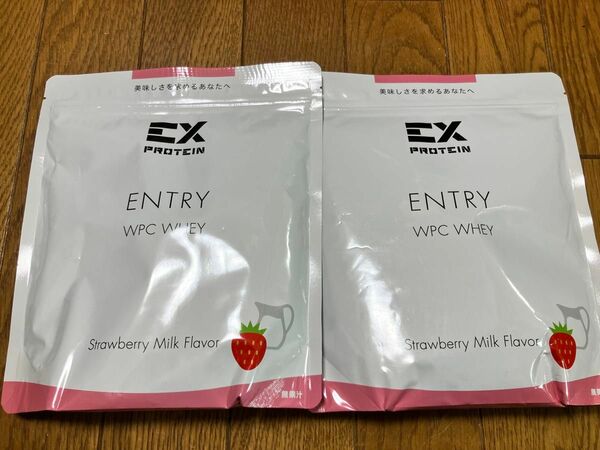 EX ENTRY WPC プロテイン イチゴミルク 360g 2個