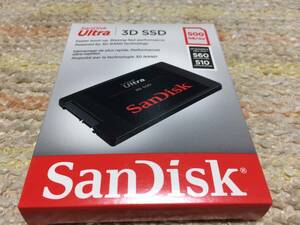 SanDisk Ultra 3D 500GB 内蔵SSD 2.5インチ サンディスク　新品未開封