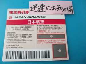 ●即決・１～５枚・迅速連絡　☆JAL株主優待券⑤☆