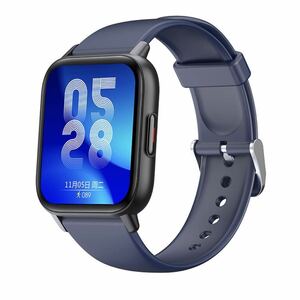 スマートウォッチ 1.69インチ 大画面 腕時計 Bluetooth5.0　ブルー