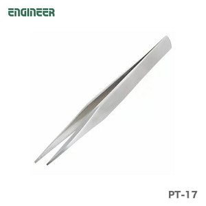 〈エンジニア〉鉄腕ピンセット（先平タイプ）　PT-17