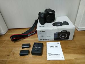 美品 キヤノン CANON EOS 90D ボディ 3250万画素 元箱,予備バッテリーx2,動作確認済です