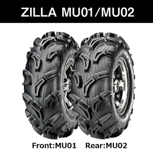 前後４本セット ATVタイヤ MU01 AT26ｘ9-12 MU02 AT26ｘ11-12 マキシス Zilla MAXXIS 2022年製 法人宛送料無料