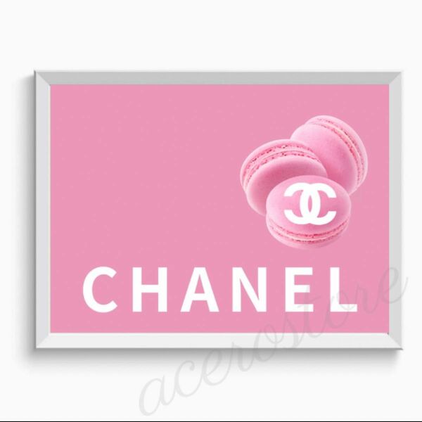 H071 アートポスター CHANEL シャネル ピンク マカロン インテリア