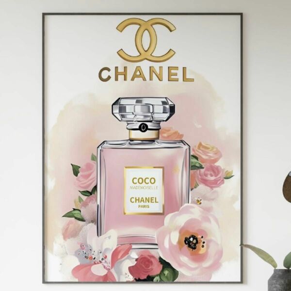 G131 アートポスター インテリア CHANEL ピンク 大人可愛い