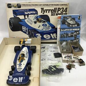 (.)[ включение в покупку возможно ]1 зимние шины AMIYA 1:10th шкала Tyrrell P346 колесо машина сделано в Японии Tamiya Formula retro гоночный автомобиль car