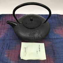 （宝）【同梱可】1スタ　南部鉄器 鉄瓶 茶道具 鉄器 伝統工芸 鉄製 急須_画像1