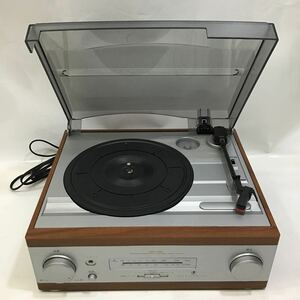 （宝）【同梱可】HXT-510 ターンテーブル オーディオ機器 レコードプレーヤー ラジオ 稼働品 コンパクト