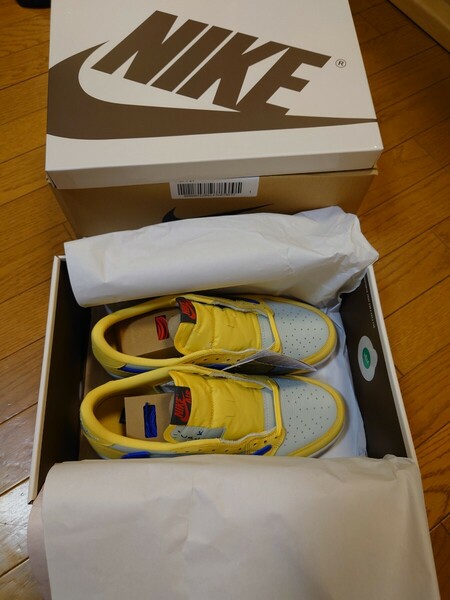 Travis Scott × Nike WMNS Air Jordan 1 Retro Low OG Canary28.0センチ ナイキ NIKE スニーカー