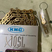 KMC X10SL SUPER LIGHT 10S ゴールドチェーン　_画像3