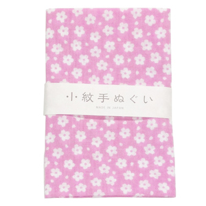 手ぬぐい 小紋柄 20 薄桜 手拭い てぬぐい 日本手拭い 和手ぬぐい 和手拭い 日本製 和雑貨 ハンカチ 綿 ふきん 洗顔 切りっぱなし
