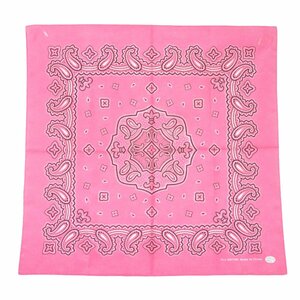  bandana 10 pieces set pink peiz Lee all 9 color made in Japan approximately 53cm×53cm cotton handkerchie pocket square cotton 100% triangle width pet 