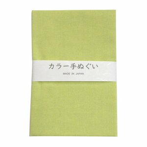 カラー手ぬぐい 10枚セット グリーン 無地 岡生地 全8種 日本製 約34cm×90cm 泉州製 てぬぐい 手拭い ハンカチ 額縁 タペストリー