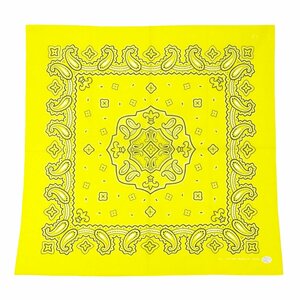  bandana 10 pieces set lemon peiz Lee all 9 color made in Japan approximately 53cm×53cm cotton handkerchie pocket square cotton 100% triangle width pet 