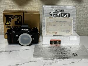 Nikon F3 high I Point new goods unopened ultra rare super rare body Nikon film single‐lens reflex camera film camera 