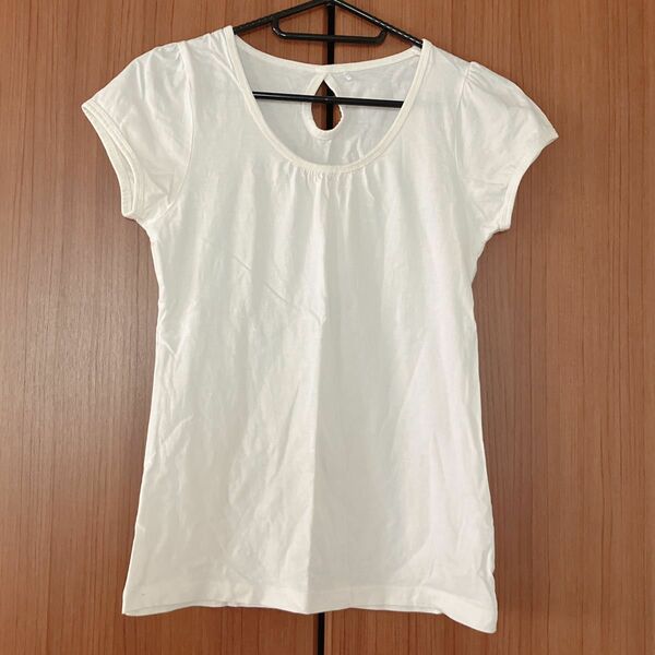 オシャレTシャツ　白T 可愛い　 半袖Tシャツ 半袖 白　オフィスカジュアル　無地　シンプルオシャレ