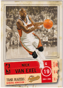 Nick Van Exel NBA 2004-2005 Fleer Authentix Gold Parallel #66 100枚限定
