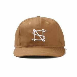 Ebbets Field Flannels for soph.native BASEBALL CAP COTTON DUCK BROWN x WHITE