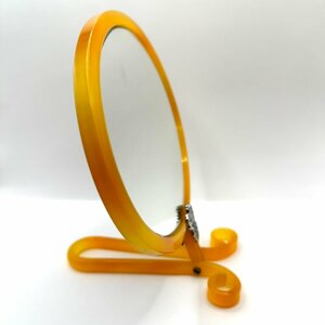 q759 ヴィンテージ 昭和レトロ 絵画調ミラー 手鏡 折り畳み式ミラー 鏡