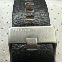 q152 DIESEL ディーゼル GENUINE LEATHER クォーツ腕時計 アナログ レザー DZ-4031 動作確認済み_画像4