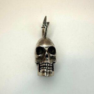 q857 GARDEL ゴーデル 髑髏 ネックレストップ ペンダントトップ Silver 925 アクセサリー ドクロモチーフ